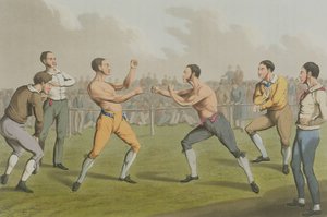 Bir Ödül Dövüşü, I. Clark, pub. Thomas McLean tarafından, 1820 (aquatint) by Henry Thomas Alken