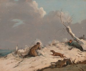 Kışın Ördek Atışı, ca. 1825. by Henry Thomas Alken