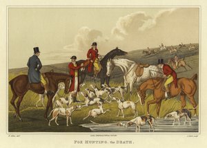 Fox Hunting, Ölüm (chromolitho) by Henry Thomas Alken