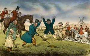 Yaşlı Tom, Kıdemli Tavşan ve Deneyimleri, 1838 by Henry Thomas Alken