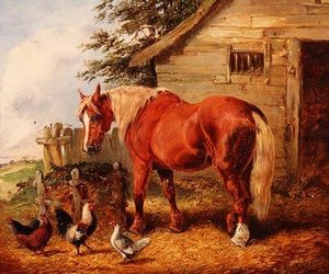 Ahırın dışında by Henry Thomas Alken