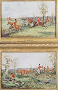 Avlanma Sahneleri Çifti, 19. yüzyıl by Henry Thomas Alken
