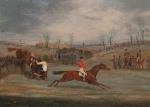 Engelli koşudan sahneler: Bitişe Yakın by Henry Thomas Alken