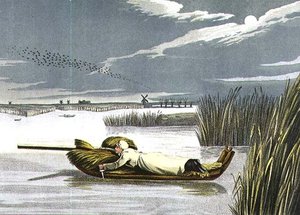 Sledging: Working up to a Wake, I. Clark, pub. Thomas McLean tarafından by Henry Thomas Alken