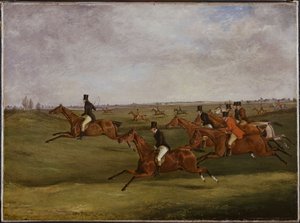 Grand Leicestershire Engelli Koşu, 12 Mart 1829: Tempolu Yürümek by Henry Thomas Alken