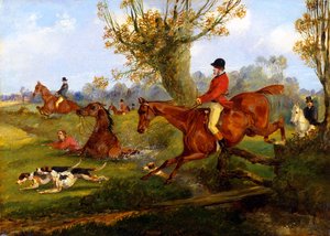 Su atlama, c.1840 by Henry Thomas Alken