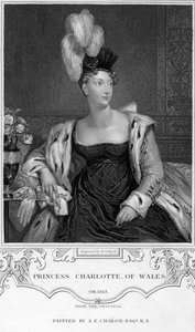 Galler Prensesi Charlotte Augusta, 19. yüzyıl. by Henry Thomas Ryall