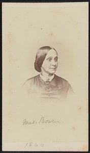 Bayan Carte-de-visite portresi Bowen, 1866.