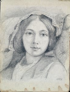 Mary Ellen Meredith, 1858 by Henry Wallis