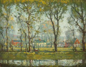 New England Köyü by Henry Ward Ranger