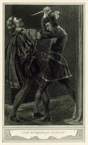 Malfi Düşesi John Webster: Antonio Cinayeti (litho)