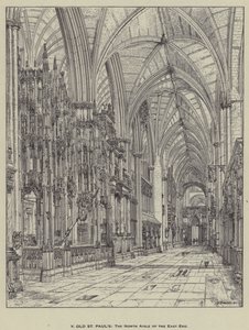 Eski St Pauls, Doğu Yakasının Kuzey Koridoru by Henry William Brewer