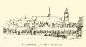 Chartreuse, Paris, St Ignatius zamanı (gravür) by Henry William Brewer