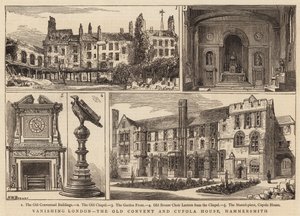 Ufuk Londra, Eski Manastır ve Kubbe Evi, Hammersmith by Henry William Brewer