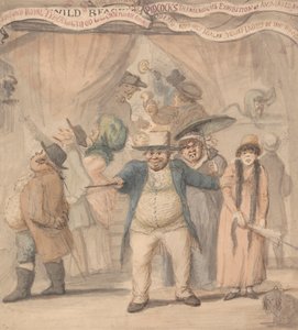 Bir Fuarda Pidcock'un Sergi Çadırına Giriş by Henry William Bunbury