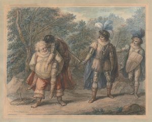 Ölü Hotspur Taşıyan Falstaff by Henry William Bunbury