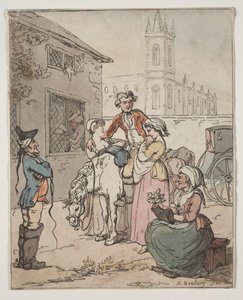 Bir Hanın Dışındaki Sahne. by Henry William Bunbury