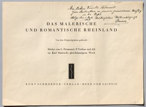 Pitoresk ve Romantik Rheinland, 1928.
