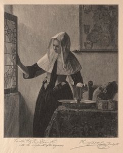 Penceredeki Genç Kadın, 1907. by Henry Wolf