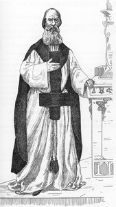 Pierre Eugene Ventras'ın (1807-1875) (Pierre-Michel-Elijah) işçisinin peygamber Elie'nin reenkarnasyonu gibi davranan portresi Henry de Malvost'un Jules Bois'in “Satanism and Magic” adlı eserinden çizimi 1895 Özel koleksiyon by Henry de Malvost