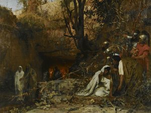 Yeraltı mezarlarının girişindeki Hristiyan zalimler, 1874 by Henryk Siemiradzki