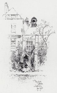 Bahçeden Bir Bakış, Staple Inn (gravür) by Herbert (after) Railton