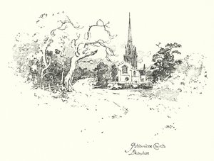 Ashbourne Kilisesi, Derbyshire (taş) by Herbert (after) Railton