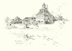 Elral Hall, Lichfield yakınında (lito) by Herbert (after) Railton