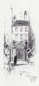 Orta Tapınağa Geçit (gravür) by Herbert (after) Railton
