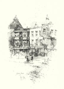 Grub Street, Londra (lito) by Herbert (after) Railton