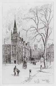 İç Tapınak Kütüphanesi (gravür) by Herbert (after) Railton