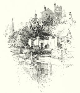 Tapınak Merdivenleri, Londra, 1790 (lito) by Herbert (after) Railton