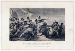 Kral Alfred Danimarkalıların İstilasını püskürtmek için Anglo-Saksonları Teşvik Etmek, 896, c1847