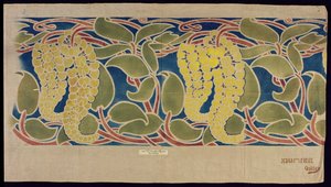 Şablonlu tekstil numunesi, c.1896 by Herbert C. Oakley