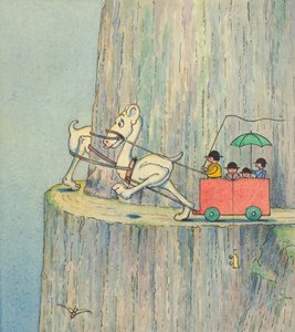Bir uçurum yoluna çıkan figürler, c.1910