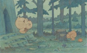 Wiggle Much bebek anneden saklanıyor, c.1910