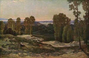 Kum Tepeleri Arasında Bir Mera, Pas de Calais, Fransa, 1908, c1930.