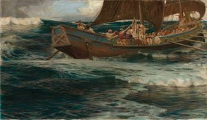 Deniz Tanrısının Gazabı by Herbert James Draper
