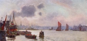 Lavender Wharf (renkli taş) by Herbert Menzies (after) Marshall