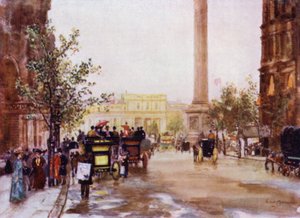 Northumberland Caddesi (renkli taş) by Herbert Menzies (after) Marshall