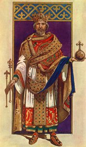 Tam Devlet Elbiseli İmparator Charlemagne MS 800, 1924.