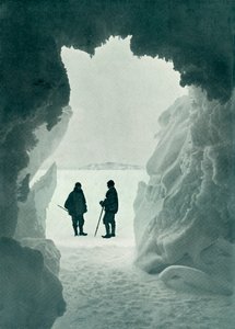 Bir Buz Mağarası - Uzakta Çadır Adası Kaptan Scott ve Wright, c1911, 1913 by Herbert Ponting