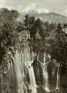 Fuji ve Shira-Ito Şelalesi, 1910. by Herbert Ponting