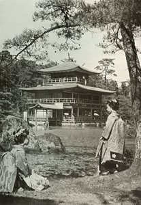 Kinkakuji Altın Köşk, 1910. by Herbert Ponting