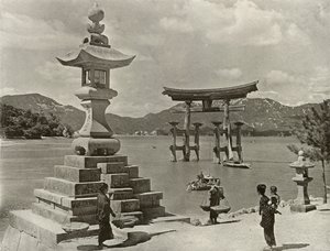 Miyajima, 1910. by Herbert Ponting