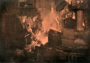 Ahırlardaki Blubber-Stove'da Oates ve Meares, 1911, 1913 by Herbert Ponting