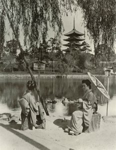 Nara Pagodası, 1910. by Herbert Ponting