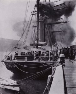 "Küçük gemi, yolculuğunun son aşamasında Port Chalmers