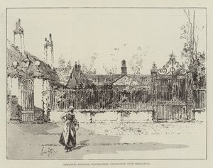 Westminster'deki Emmanuel Hastanesi Yıkımla Tehdit Edildi by Herbert Railton