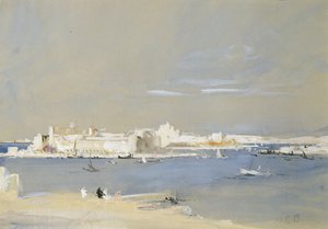 The Harbour, Valetta, Malta (renkli kağıt üzerinde wc ve gövde rengi)